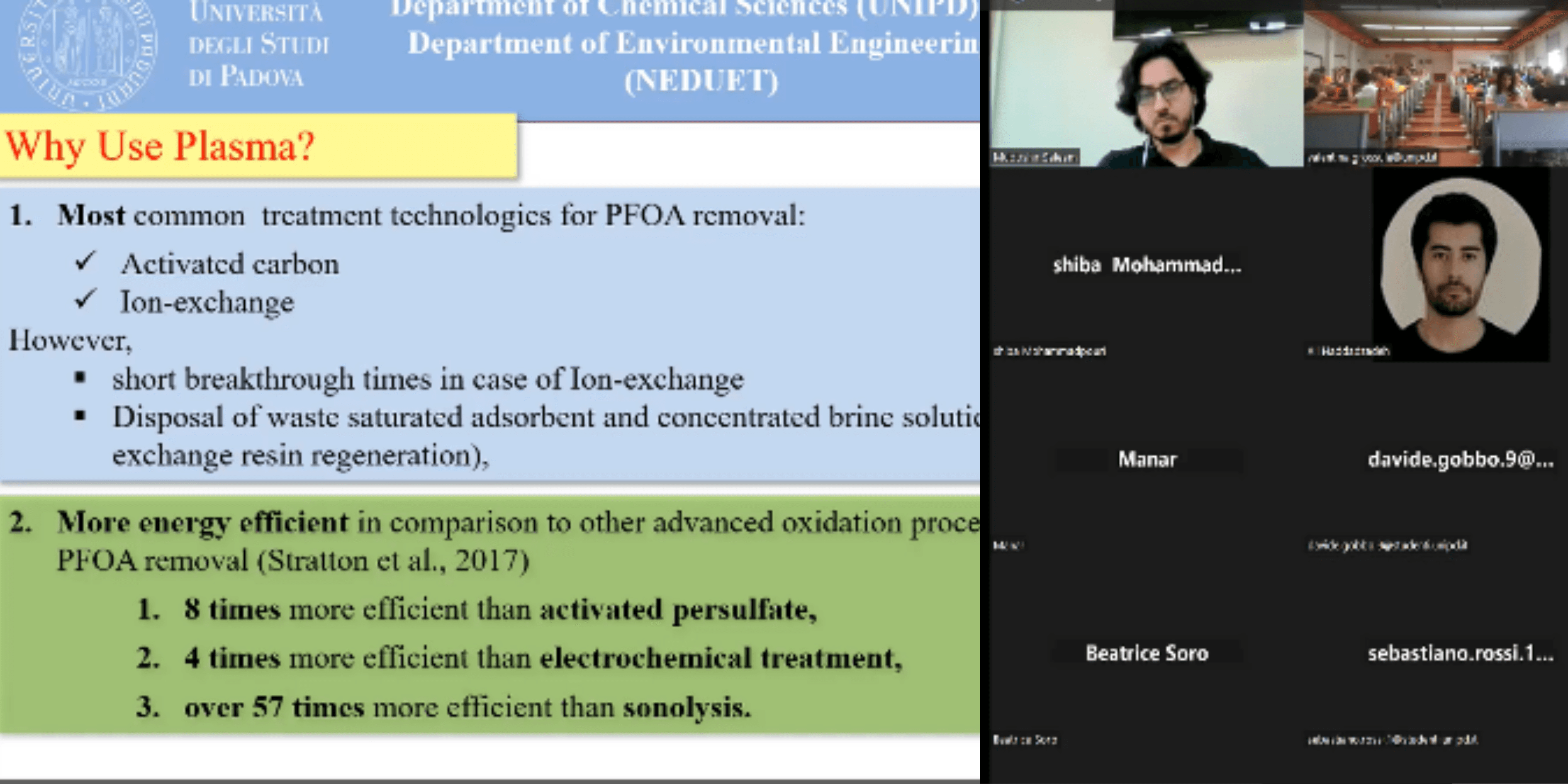 Webinars & In-Person Seminars on Micropollutants and Plasma Technology
